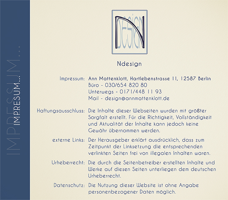 Ndesign: Impressum