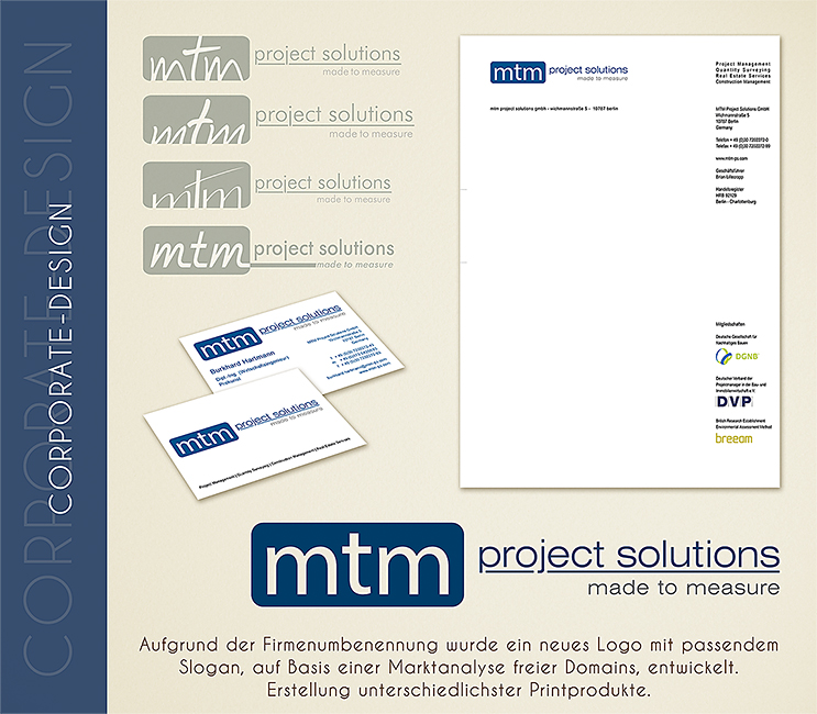 Ndesign: Corporate Design für die Firma MTM